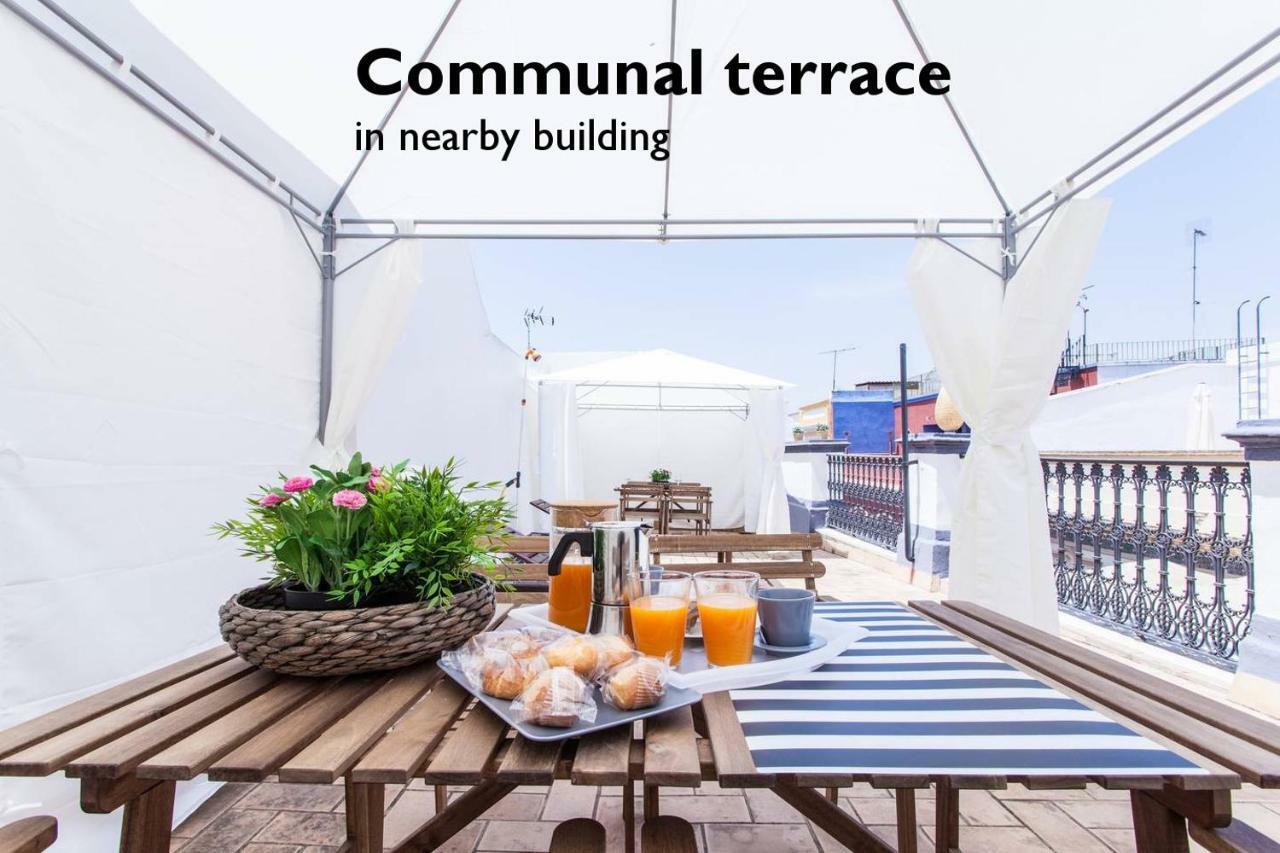 Hostly Acetres 1A Loft In City Center, Comunal Terrace, Fibre,Parking Optional セビリア エクステリア 写真